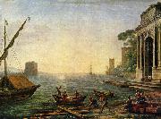 Claude Lorrain Seehafen beim Aufgang der Sonne Sweden oil painting artist